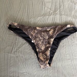 Blue life thong swim bottoms